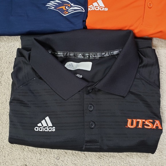 LOT OF 3 UTSA Roadrunners Polo Shirts Men XL Blue Black Orange Golf Preppy - Picture 4 of 12